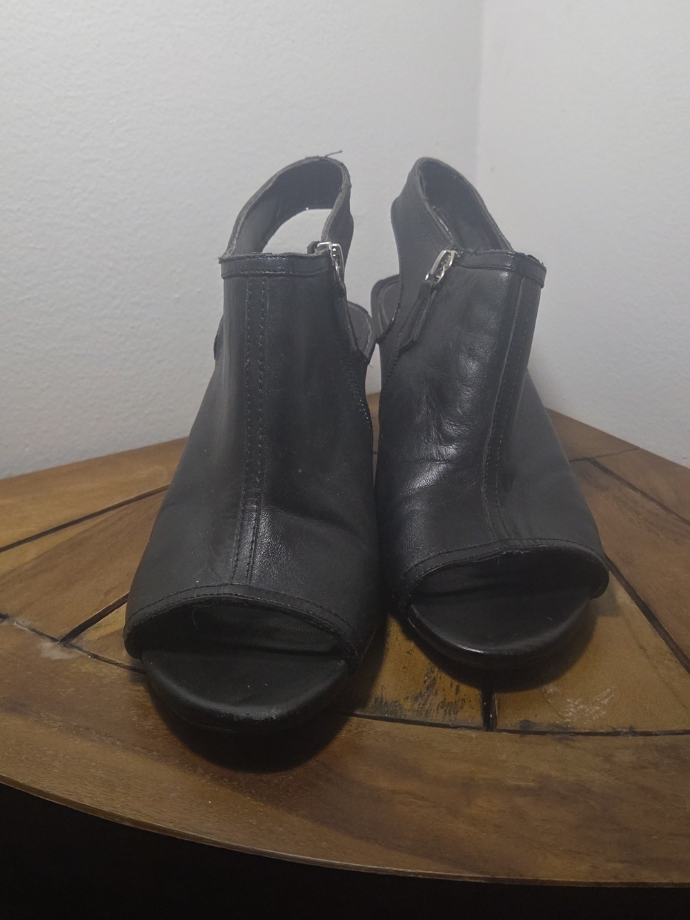 Black Open-Toe Slingback Heels - Classic Women's Dress Sandals